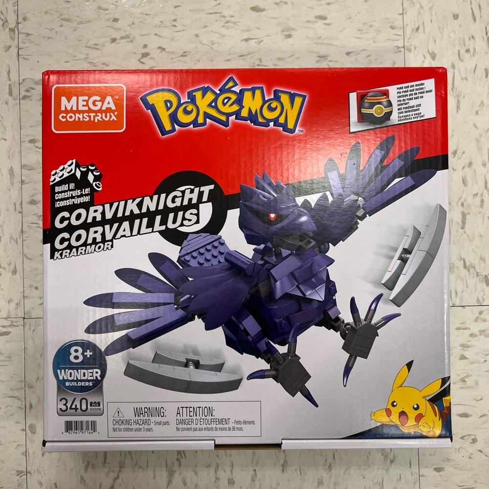Mega Construx Pokemon Corviknight Buildable Play Set